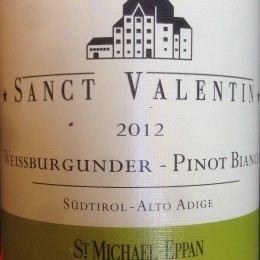 Pinot bianco Sanct Valentin 2012