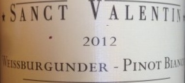 Pinot bianco Sanct Valentin 2012