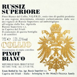 Pinot Bianco 2015 Russiz Superiore